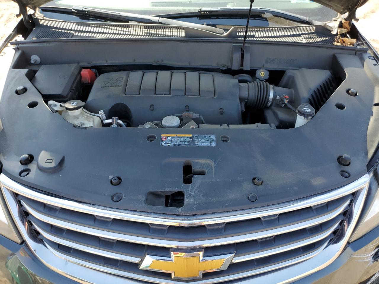 2014 Chevrolet Traverse VIN 1GNKVGKD2EJ214452 Copart auction photo, front end / side damage thumbnail 12