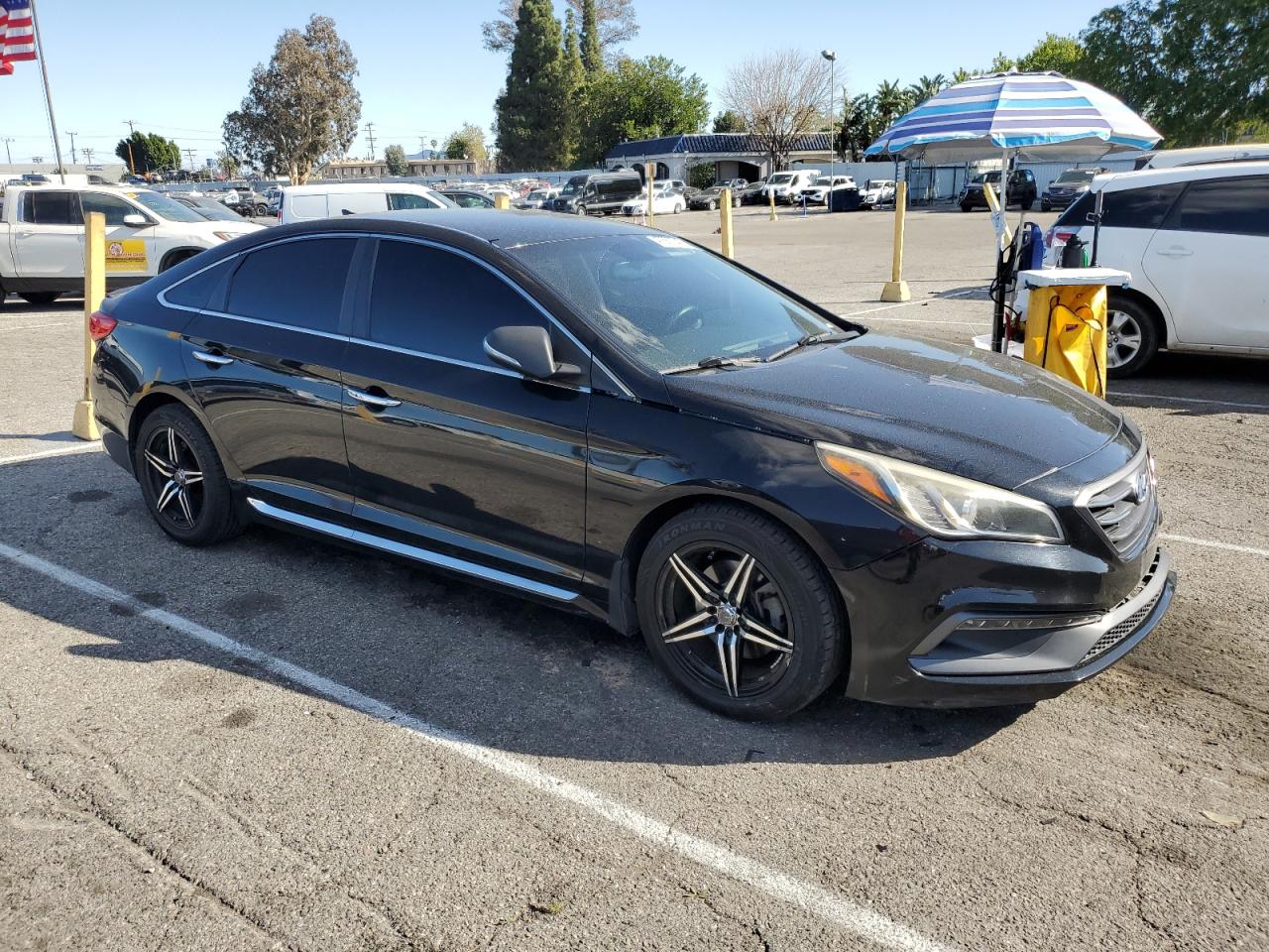 2016 Hyundai Sonata VIN 5NPE34AF4GH285399 Copart auction photo, front end damage thumbnail 4