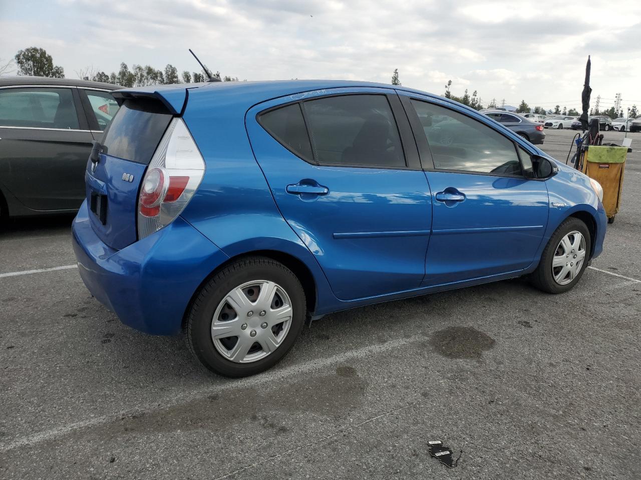2014 Toyota Prius VIN JTDKDTB38E1559058 Copart auction photo, all over damage thumbnail 3