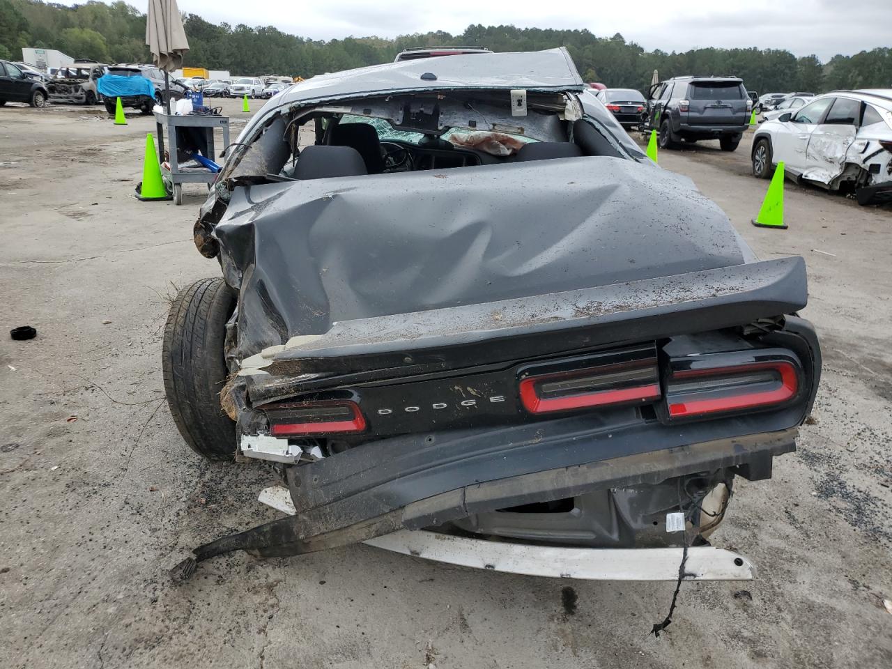 2019 Dodge Challenger VIN 2C3CDZAG9KH634671 Copart auction photo, rollover damage thumbnail 6