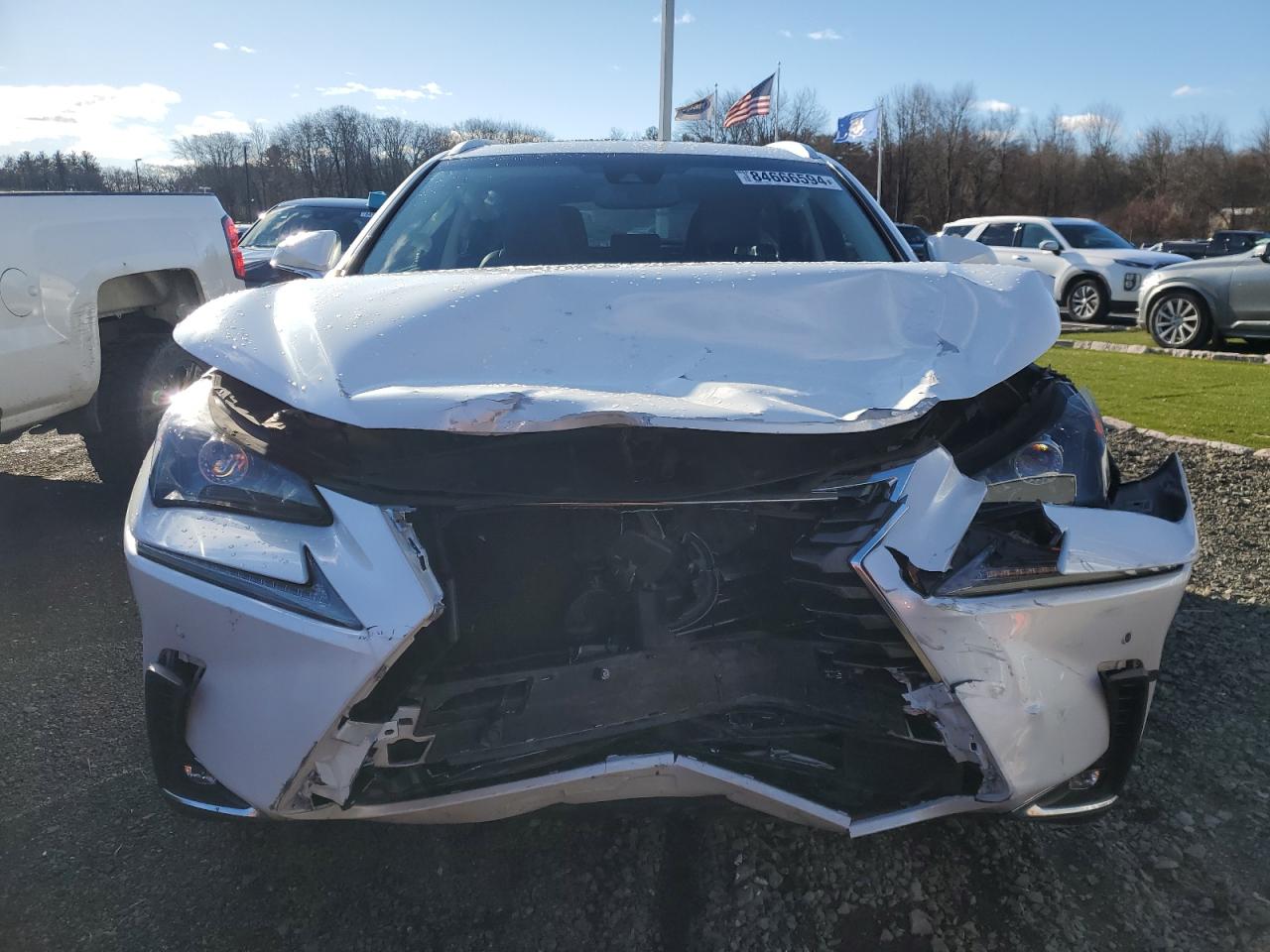 2018 Lexus NX VIN JTJBARBZ7J2164015 Copart auction photo, front end / minor dent/scratches damage thumbnail 5