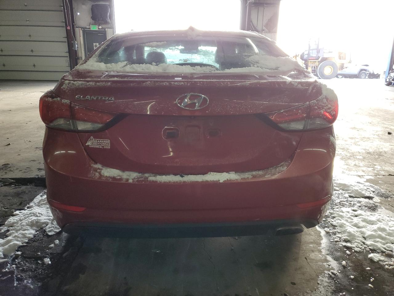 2014 Hyundai Elantra VIN KMHDH4AH5EU105117 Copart auction photo, front end damage thumbnail 6