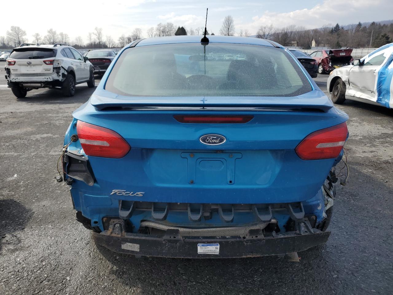 2015 Ford Focus VIN 1FADP3F20FL310962 Copart auction photo, rear end damage thumbnail 6