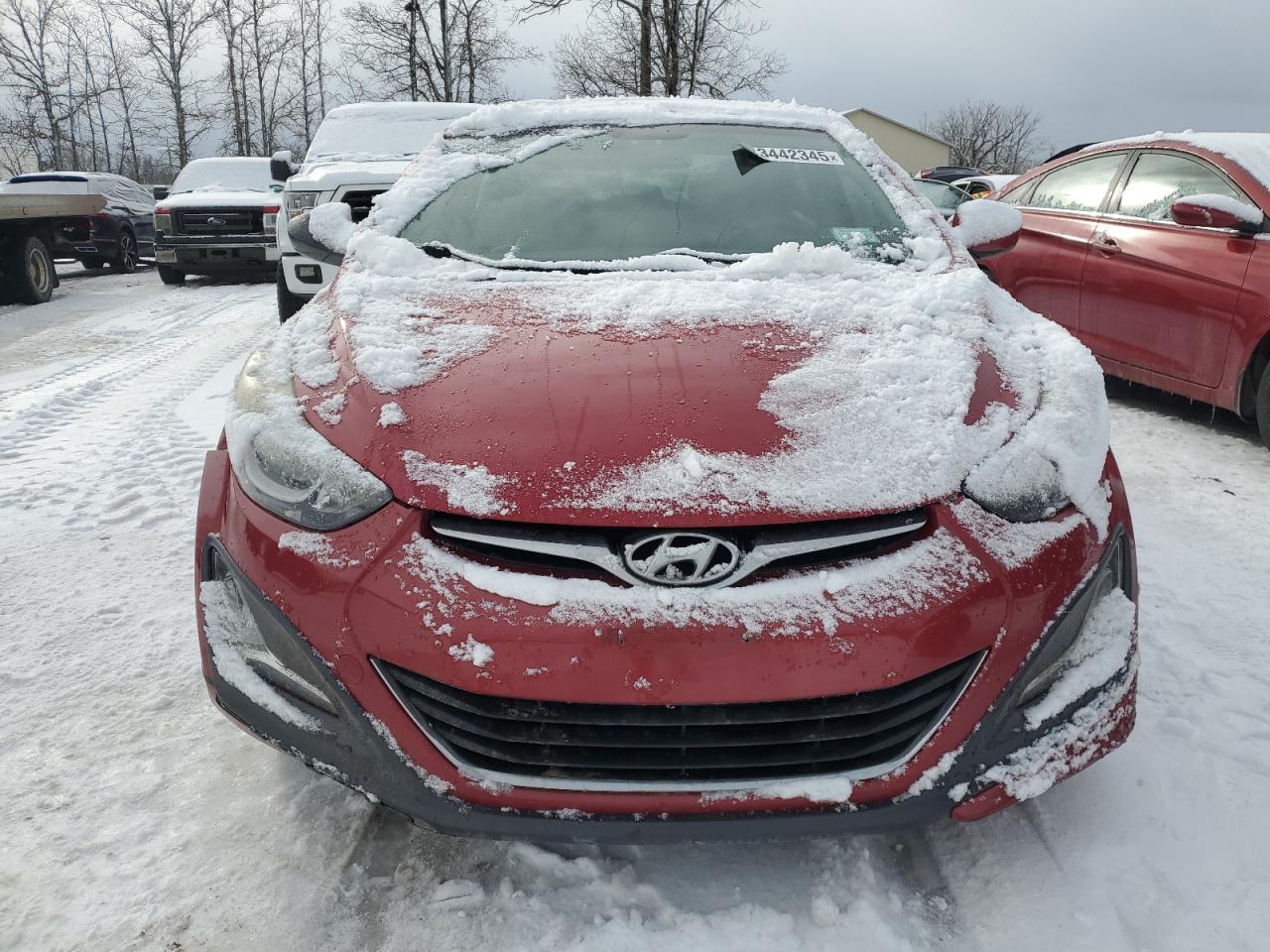 2015 Hyundai Elantra VIN KMHDH4AE3FU251121 Copart auction photo, rear end / front end damage thumbnail 5