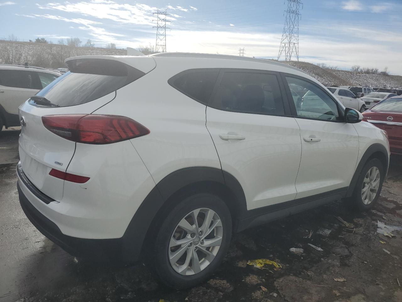 2019 Hyundai Tucson VIN KM8J3CA40KU075030 Copart auction photo, front end / side damage thumbnail 3