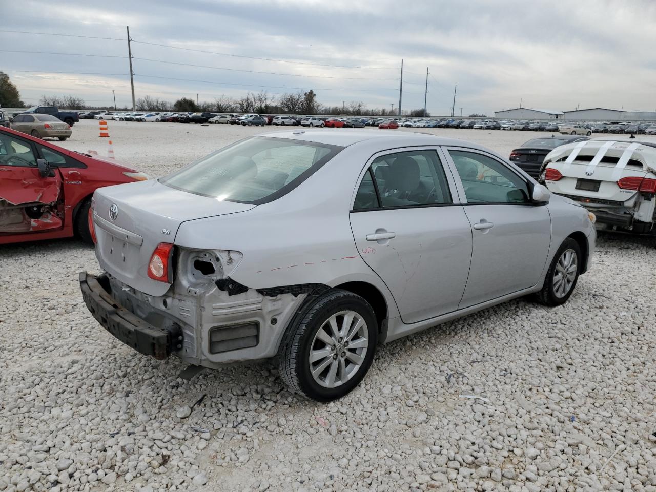 2010 Toyota Corolla VIN 2T1BU4EE9AC489160 Copart auction photo, rear end damage thumbnail 3
