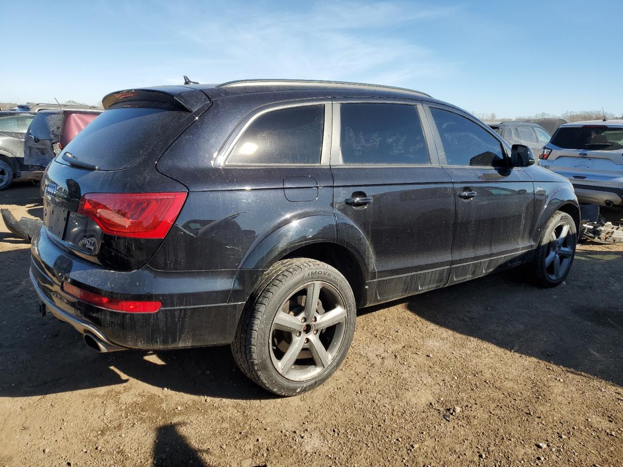 2015 Audi Q7 VIN WA1LGAFE5FD032777 Copart auction photo, front end / undercarriage damage thumbnail 3