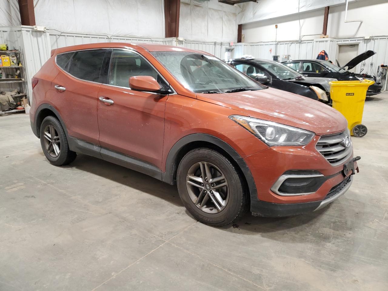 2017 Hyundai Santa Fe VIN 5XYZTDLB2HG438091 Copart auction photo, front end damage thumbnail 4