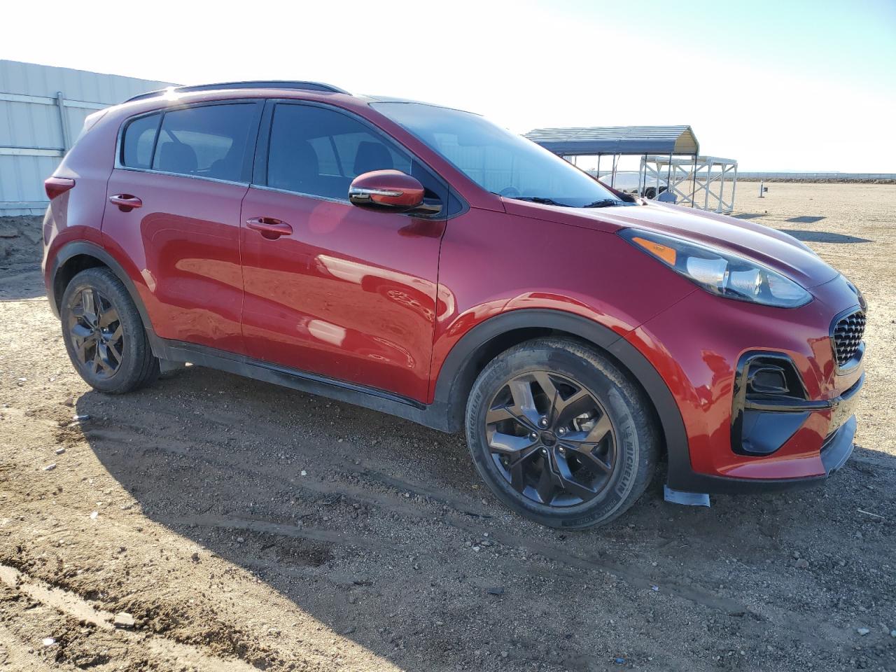 2022 KIA Sportage VIN KNDP63AC8N7982947 Copart auction photo, vandalism damage thumbnail 4