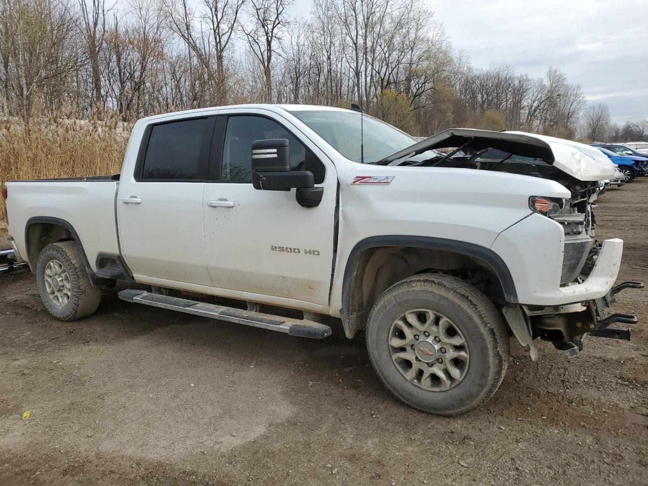 2023 Chevrolet Silverado VIN 1GC1YNE72PF209196 Copart auction photo, front end / side damage thumbnail 4