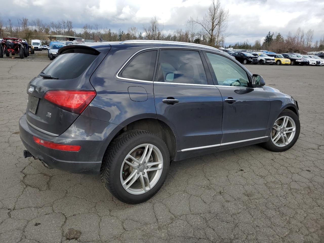 2015 Audi Q5 VIN WA1VMAFP3FA070383 Copart auction photo, front end damage thumbnail 3