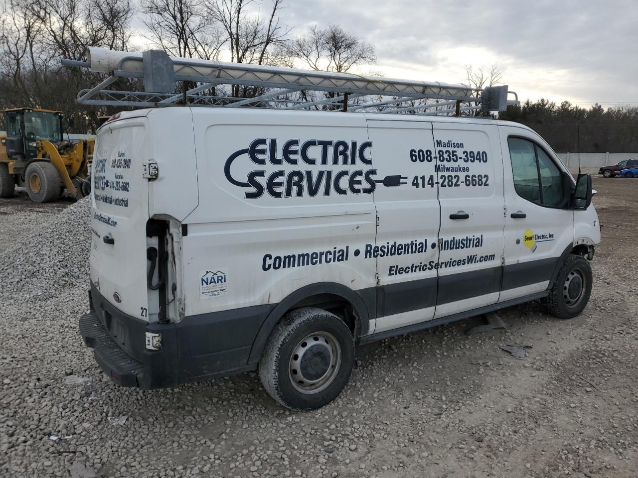 2017 Ford Transit VIN 1FTYR1ZM4HKB20632 Copart auction photo, front end / rear end damage thumbnail 3