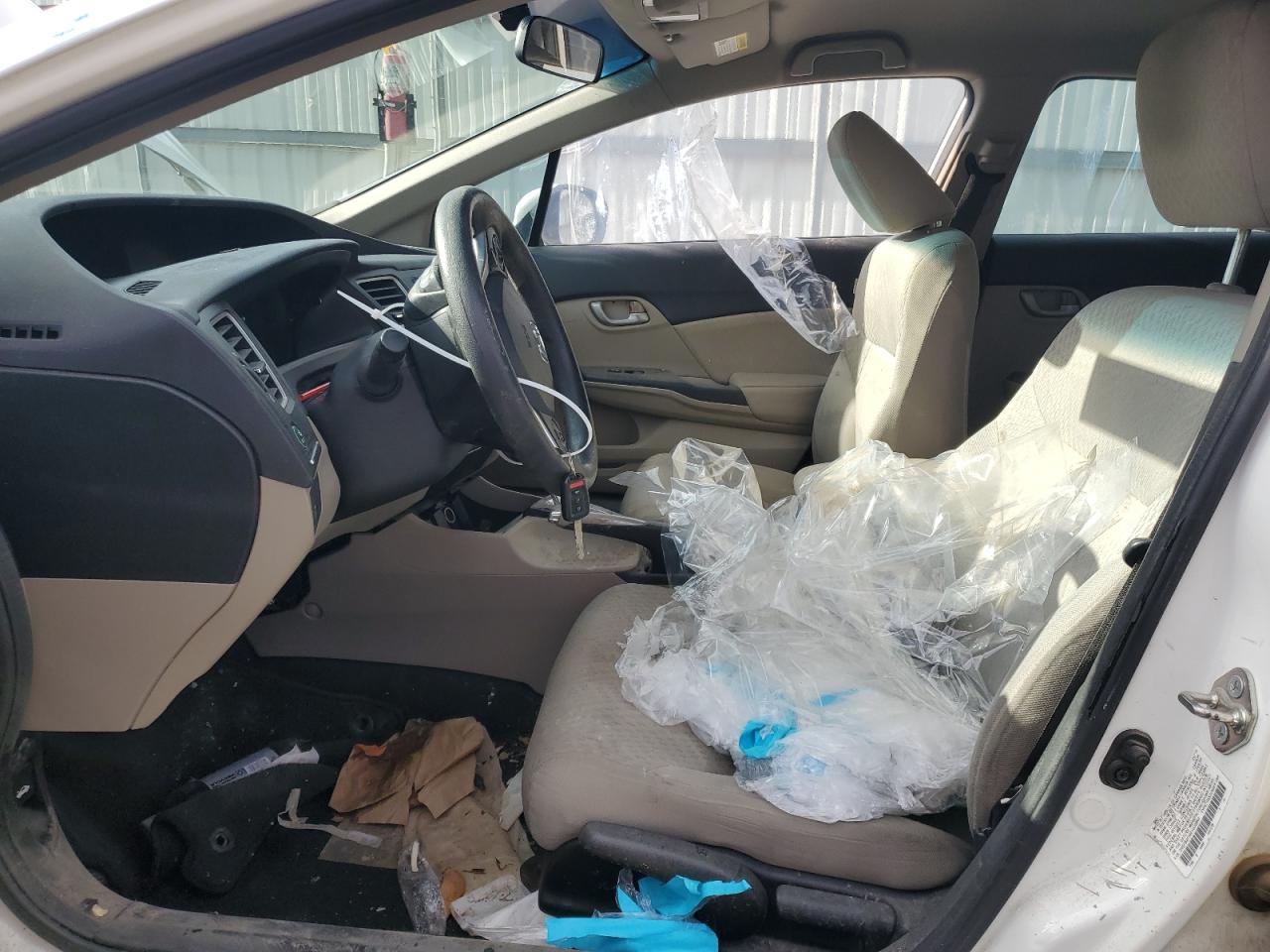 2014 Honda Civic VIN 2HGFB2F54EH528549 Copart auction photo, water/flood damage thumbnail 7