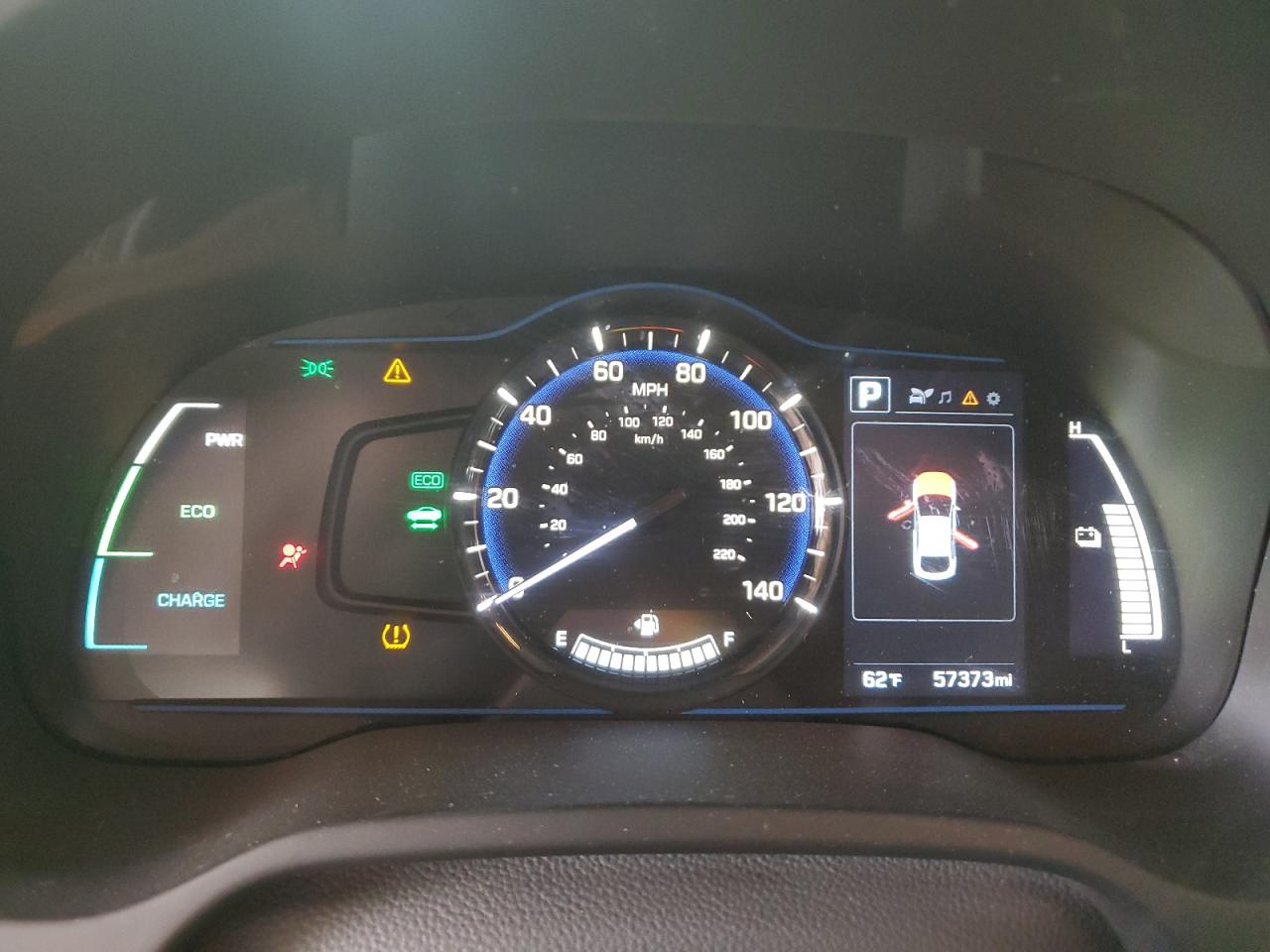 2017 Hyundai IONIQ VIN KMHC65LC3HU031855 Copart auction photo, side damage thumbnail 9