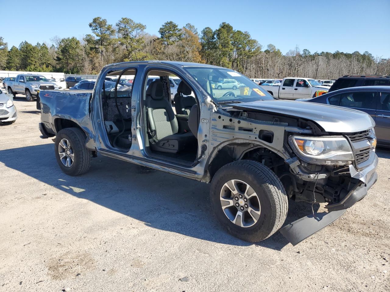 2018 Chevrolet Colorado VIN 1GCGSDEN8J1272179 Copart auction photo, all over damage thumbnail 4