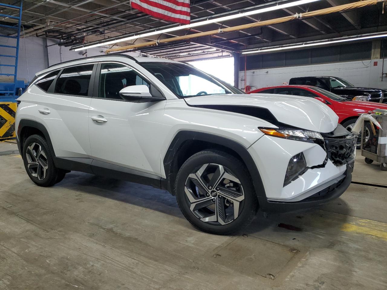 2022 Hyundai Tucson VIN 5NMJFCAE7NH137314 Copart auction photo, front end / minor dent/scratches damage thumbnail 4