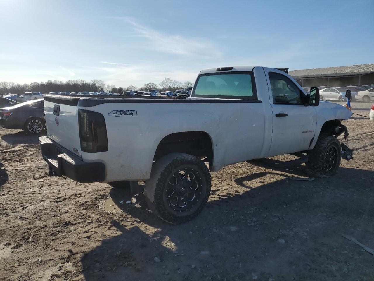 2008 GMC Sierra VIN 1GTEK14C18Z142861 Copart auction photo, front end / undercarriage damage thumbnail 3