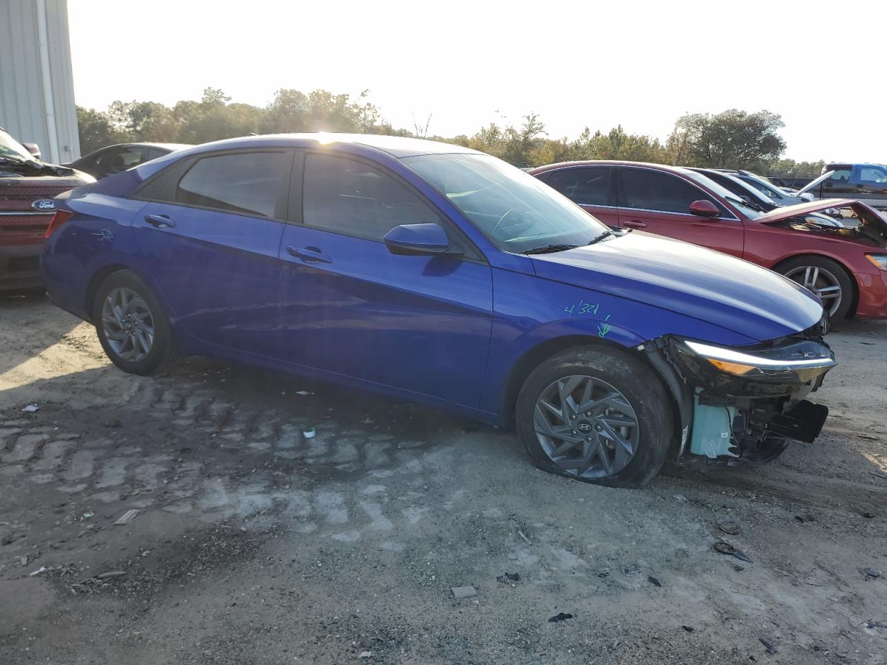 2024 Hyundai Elantra VIN KMHLM4DG9RU647966 Copart auction photo, front end damage thumbnail 4