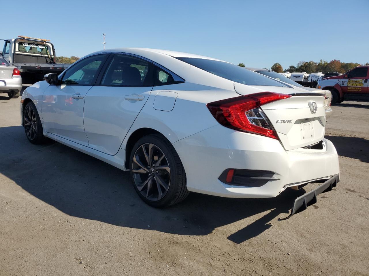 2020 Honda Civic VIN 2HGFC2F82LH531681 Copart auction photo, rear end damage thumbnail 2