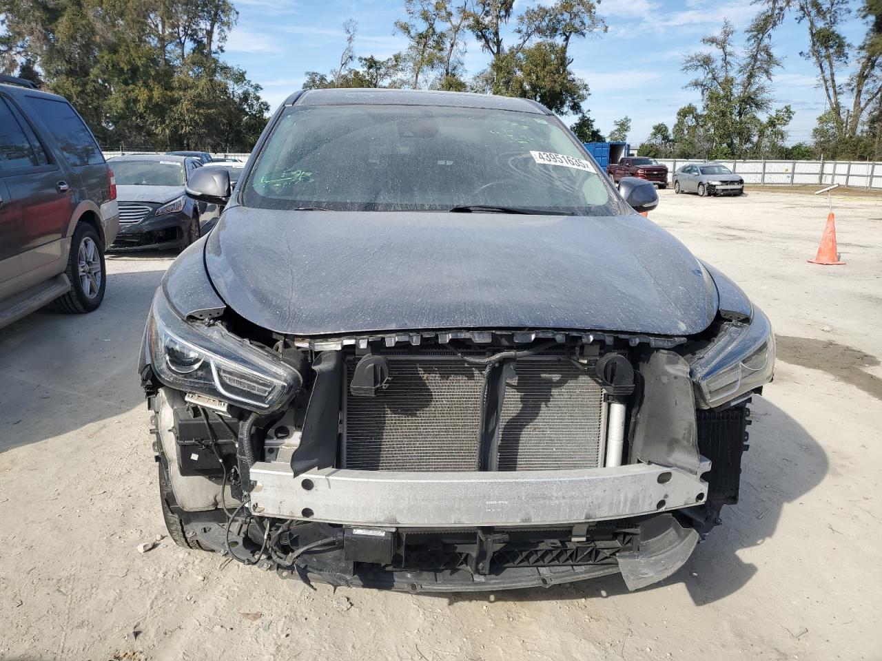 2020 Infiniti QX60 VIN 5N1DL0MMXLC529928 Copart auction photo, front end / rear end damage thumbnail 5