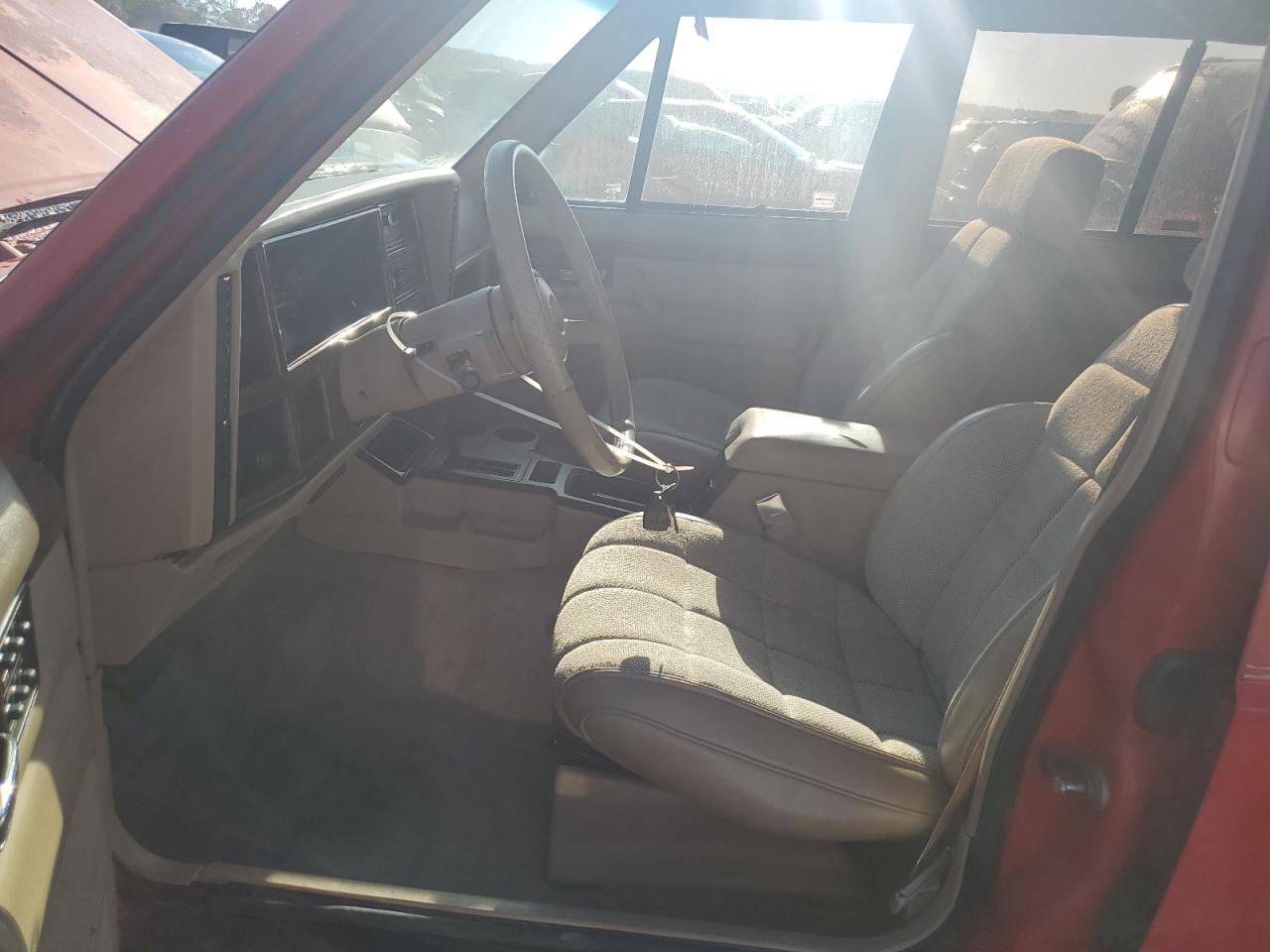 1993 Jeep Cherokee VIN 1J4FT78S9PL634409 Copart auction photo, top/roof damage thumbnail 7