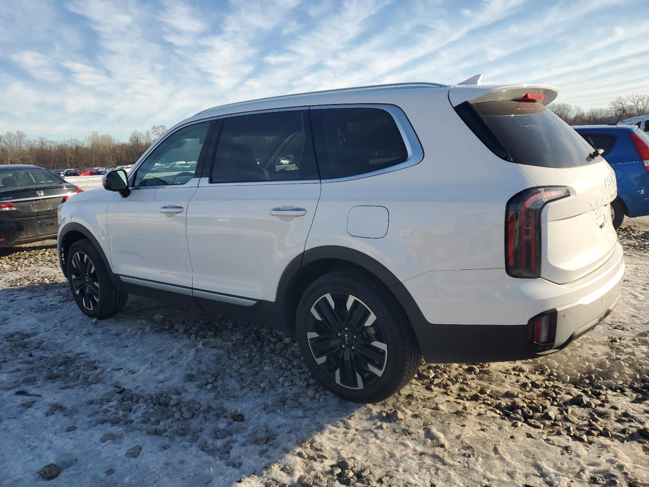 2024 KIA Telluride VIN 5XYP5DGC7RG447889 Copart auction photo, side / front end damage thumbnail 2