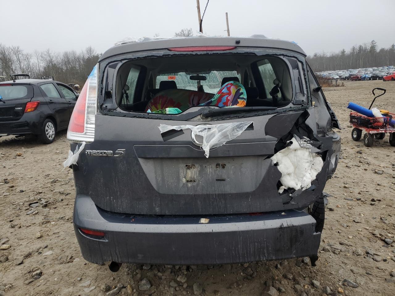 2009 Mazda 5 VIN JM1CR29L190352075 Copart auction photo, rear end / minor dent/scratches damage thumbnail 6
