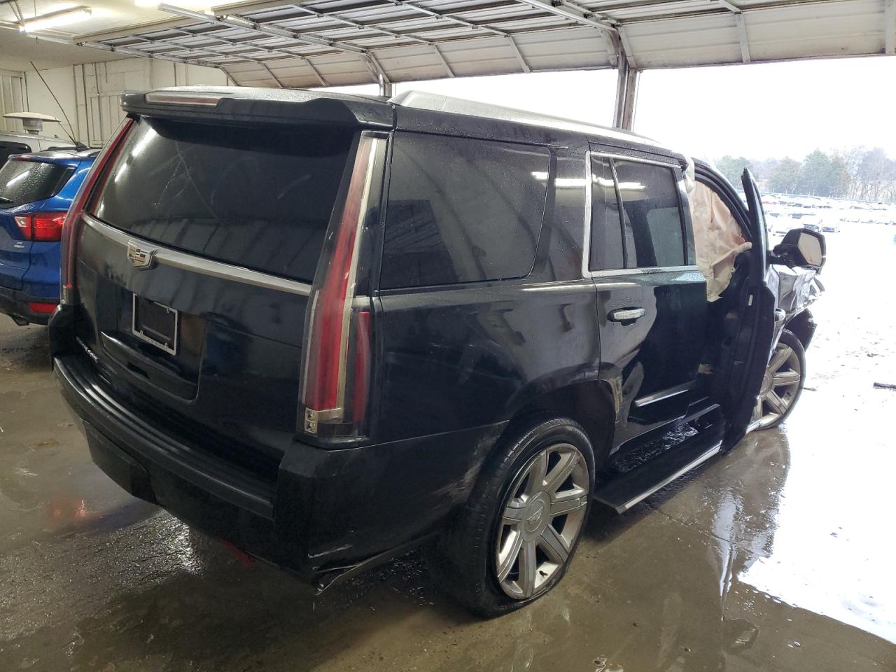 2018 Cadillac Escalade VIN 1GYS4CKJ9JR270856 Copart auction photo, side / undercarriage damage thumbnail 3