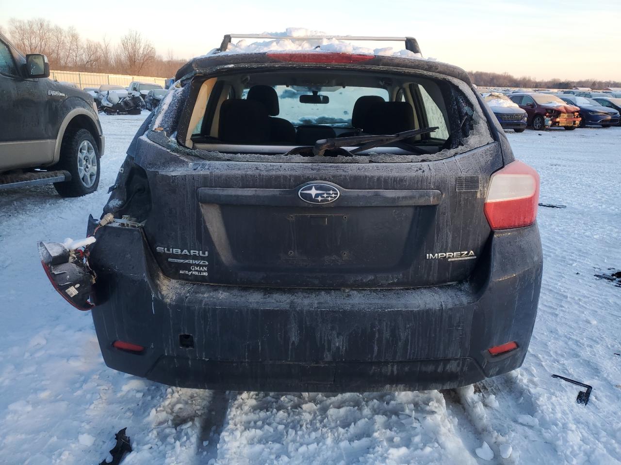 2013 Subaru Impreza VIN JF1GPAA65DH201649 Copart auction photo, rear end damage thumbnail 6