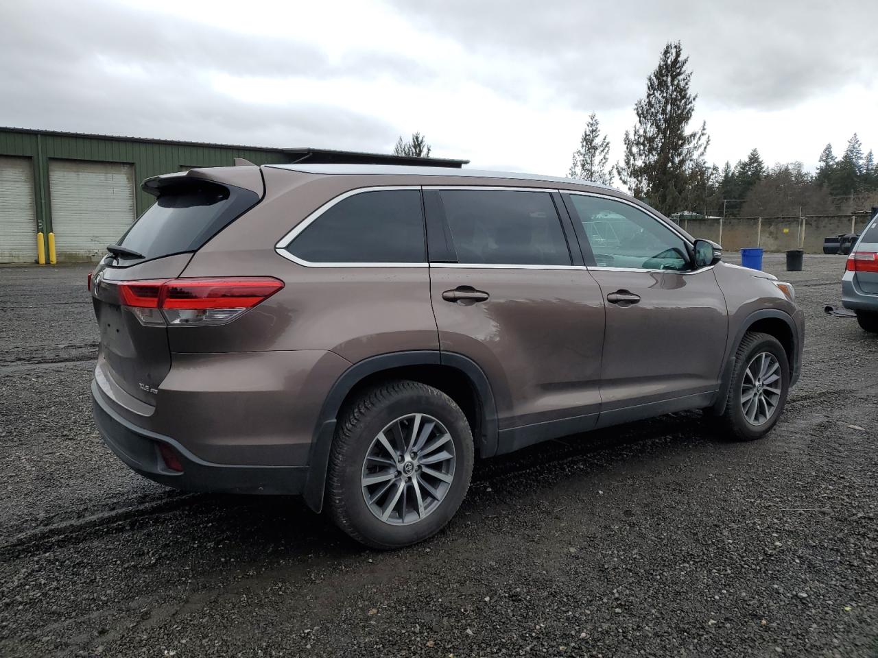 2019 Toyota Highlander VIN 5TDJZRFH4KS971708 Copart auction photo, side damage thumbnail 3