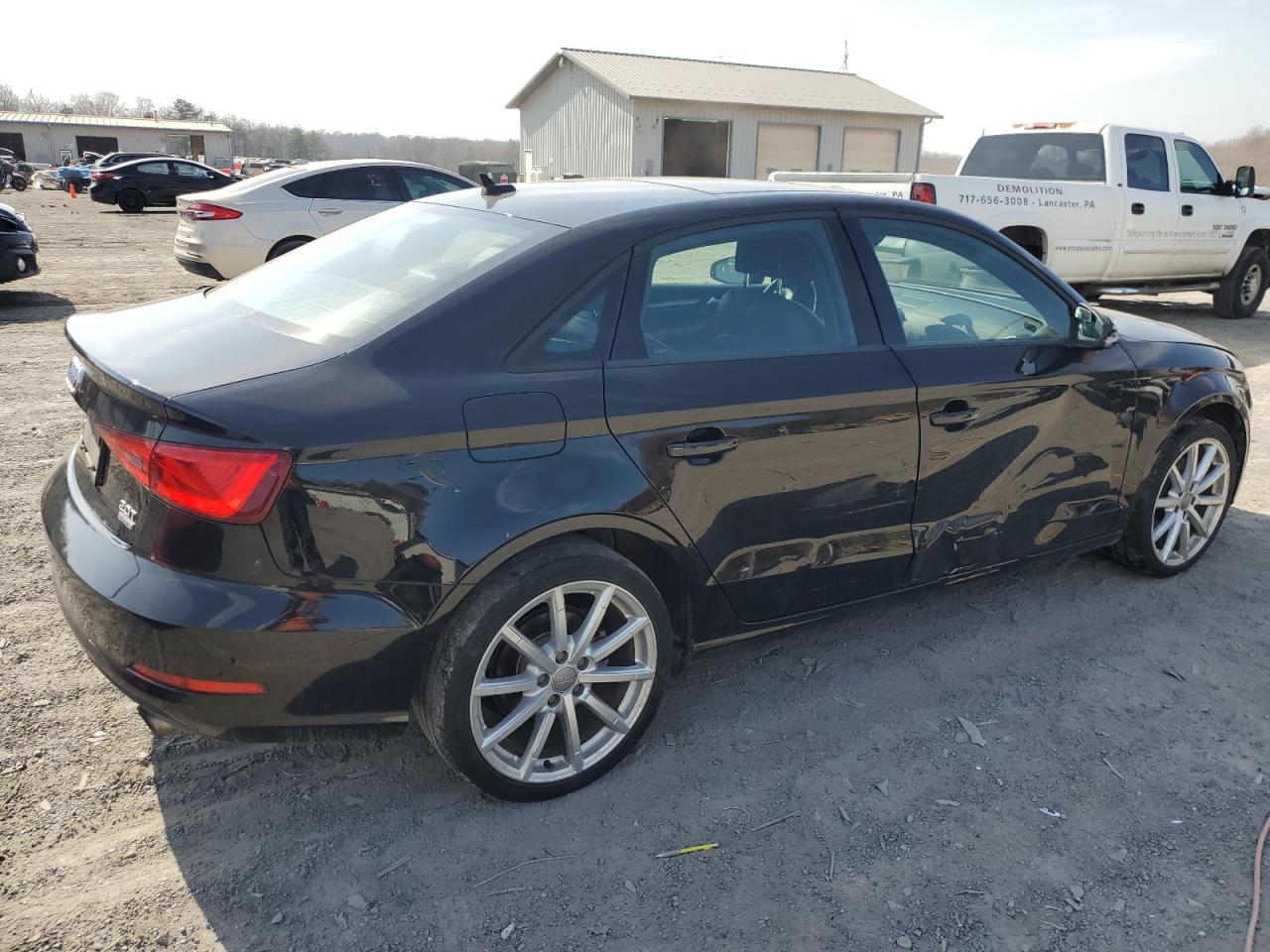 2015 Audi A3 VIN WAUBFGFF0F1141209 Copart auction photo, side damage thumbnail 3