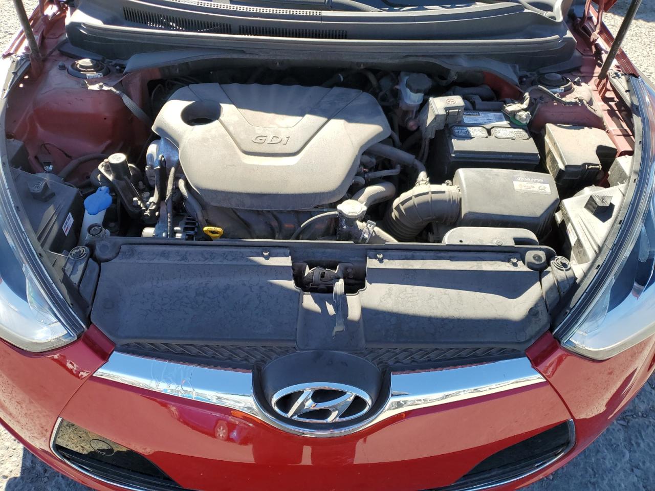 2017 Hyundai Veloster VIN KMHTC6AD6HU315510 Copart auction photo, side / front end damage thumbnail 11