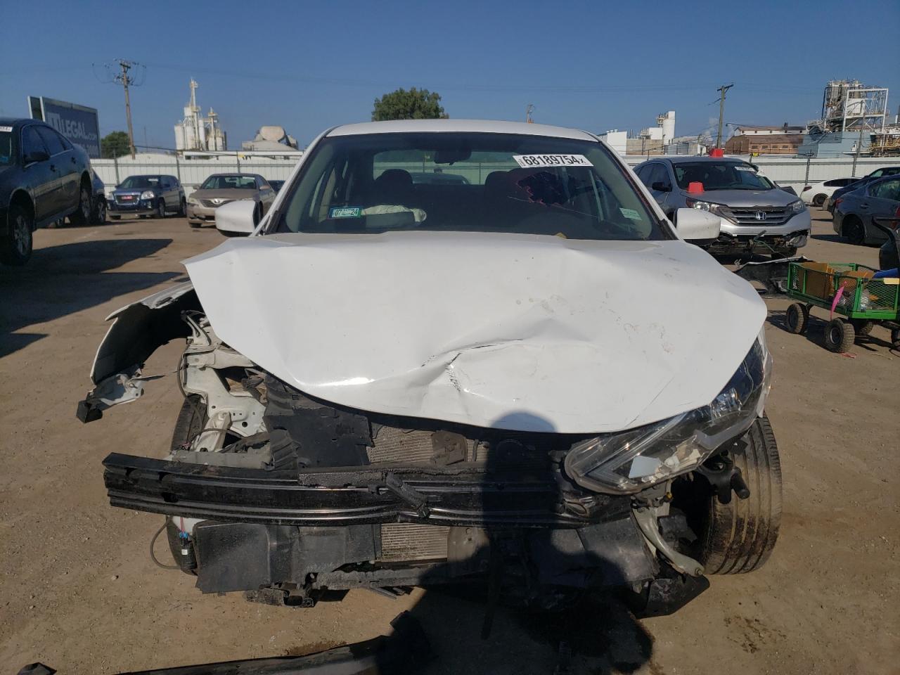 2019 Nissan Sentra VIN 3N1AB7AP1KY269042 Copart auction photo, front end damage thumbnail 5