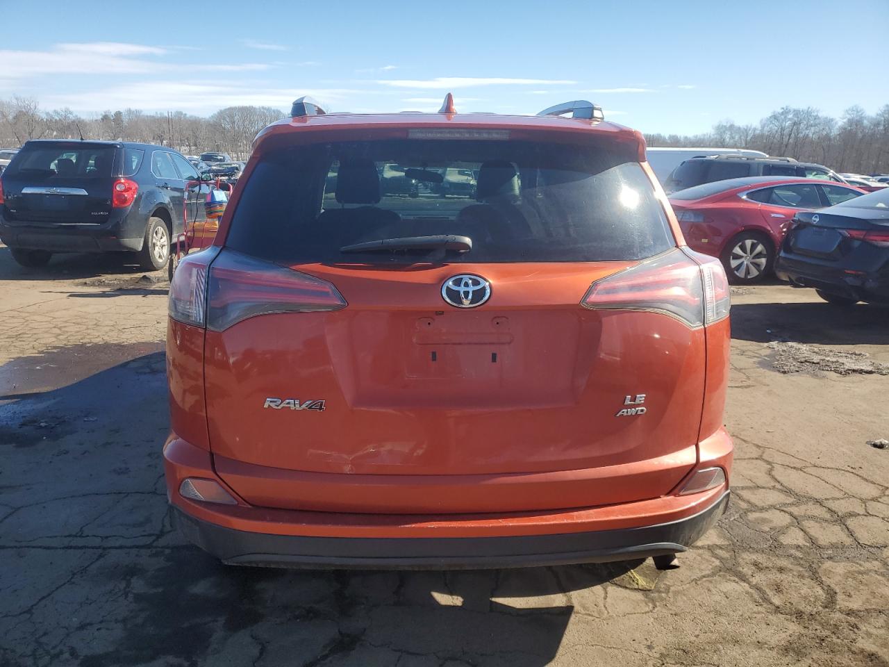2016 Toyota RAV 4 VIN 2T3BFREV6GW420545 Copart auction photo, front end / side damage thumbnail 6