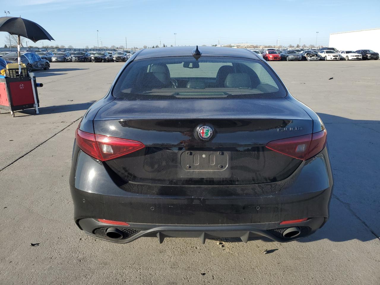 2019 Alfa Romeo Giulia VIN ZARFAMAN4K7605244 Copart auction photo, front end damage thumbnail 6