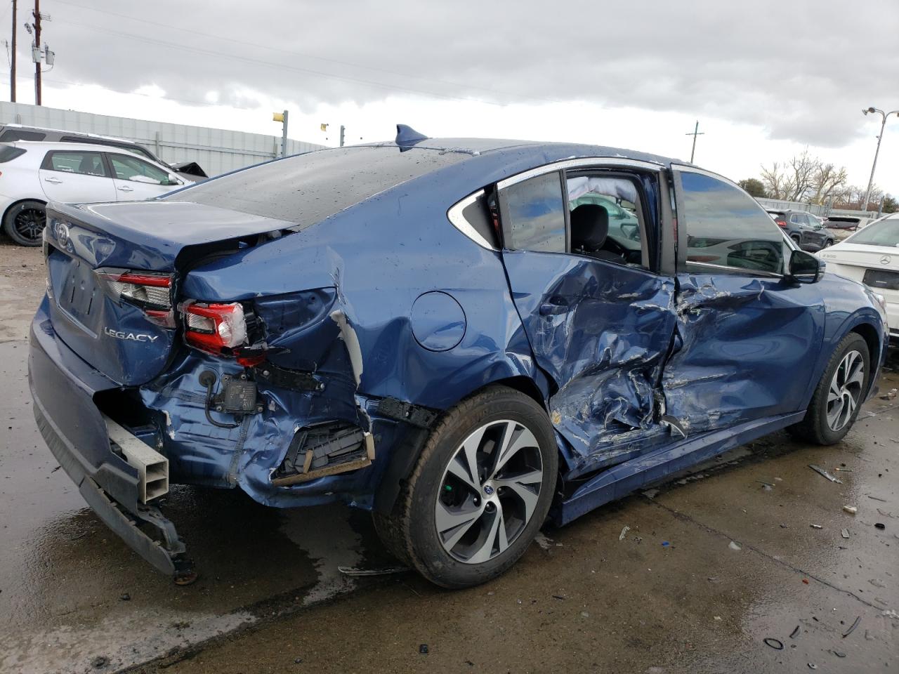 2022 Subaru Legacy VIN 4S3BWAD68N3007456 Copart auction photo, side / hail damage thumbnail 3
