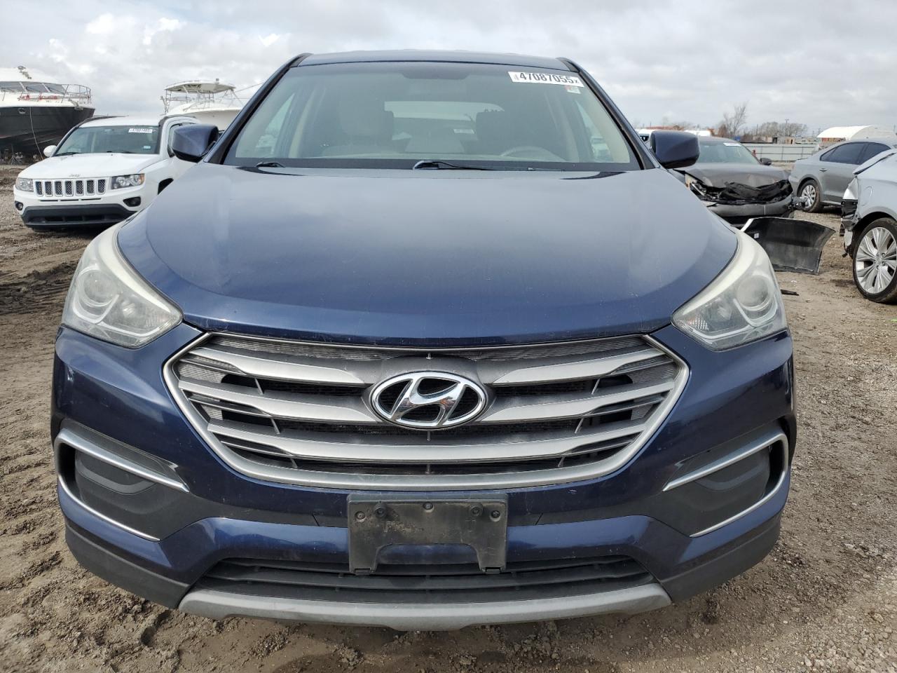 2018 Hyundai Santa Fe VIN 5XYZT3LBXJG561220 Copart auction photo, side / minor dent/scratches damage thumbnail 5