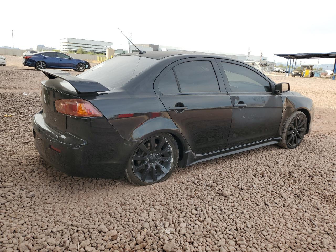 2009 Mitsubishi Lancer VIN JA3AU86W69U001774 Copart auction photo, rear end / side damage thumbnail 3