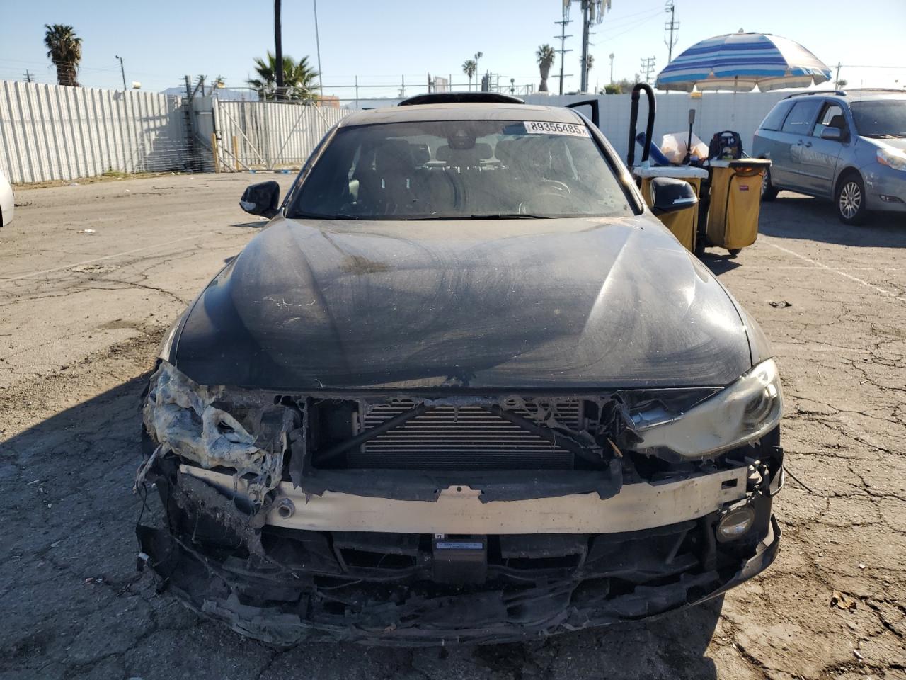 2018 BMW 3er VIN WBA8E1C55JA758443 Copart auction photo, burn damage thumbnail 5