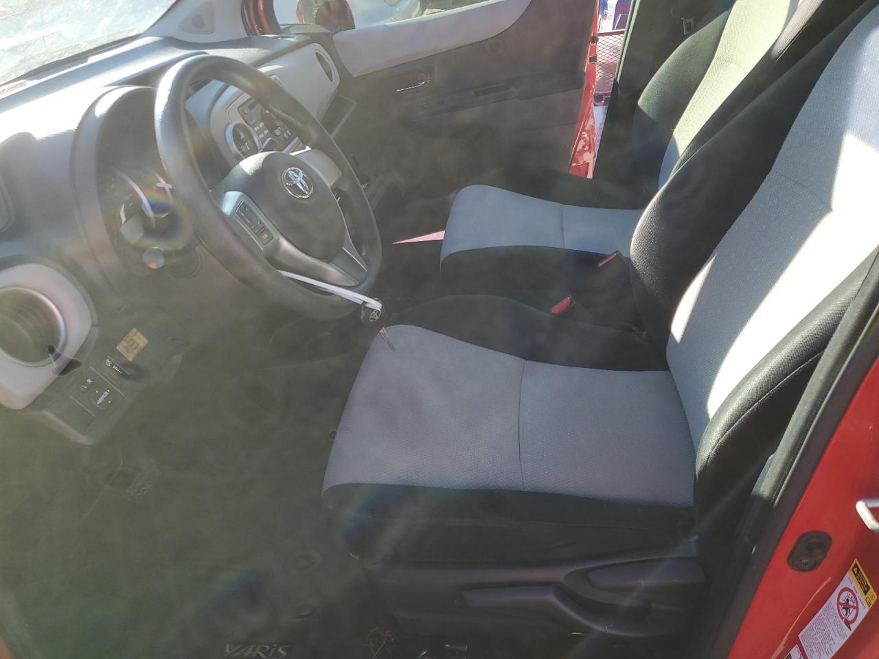 2012 Toyota Yaris VIN JTDKTUD34CD533770 Copart auction photo, front end / side damage thumbnail 7