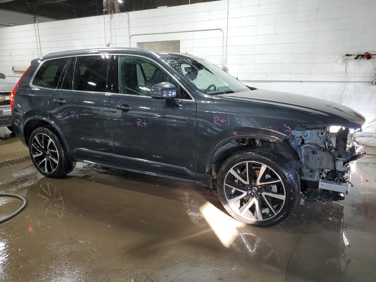 2021 Volvo XC90 VIN YV4A22PK6M1737461 Copart auction photo, front end damage thumbnail 4