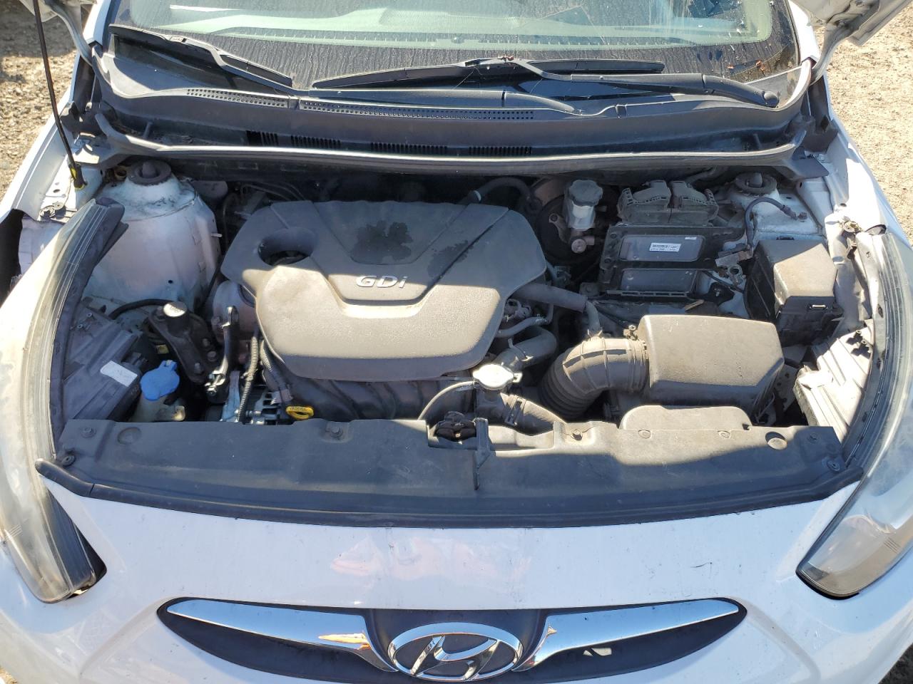 2014 Hyundai Accent VIN KMHCT4AE3EU664665 Copart auction photo, vandalism damage thumbnail 11