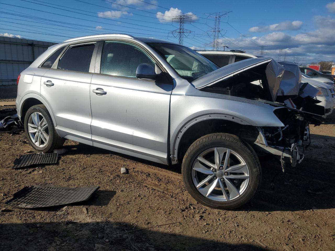 2017 Audi Q3 VIN WA1ECCFS8HR002166 Copart auction photo, front end damage thumbnail 4