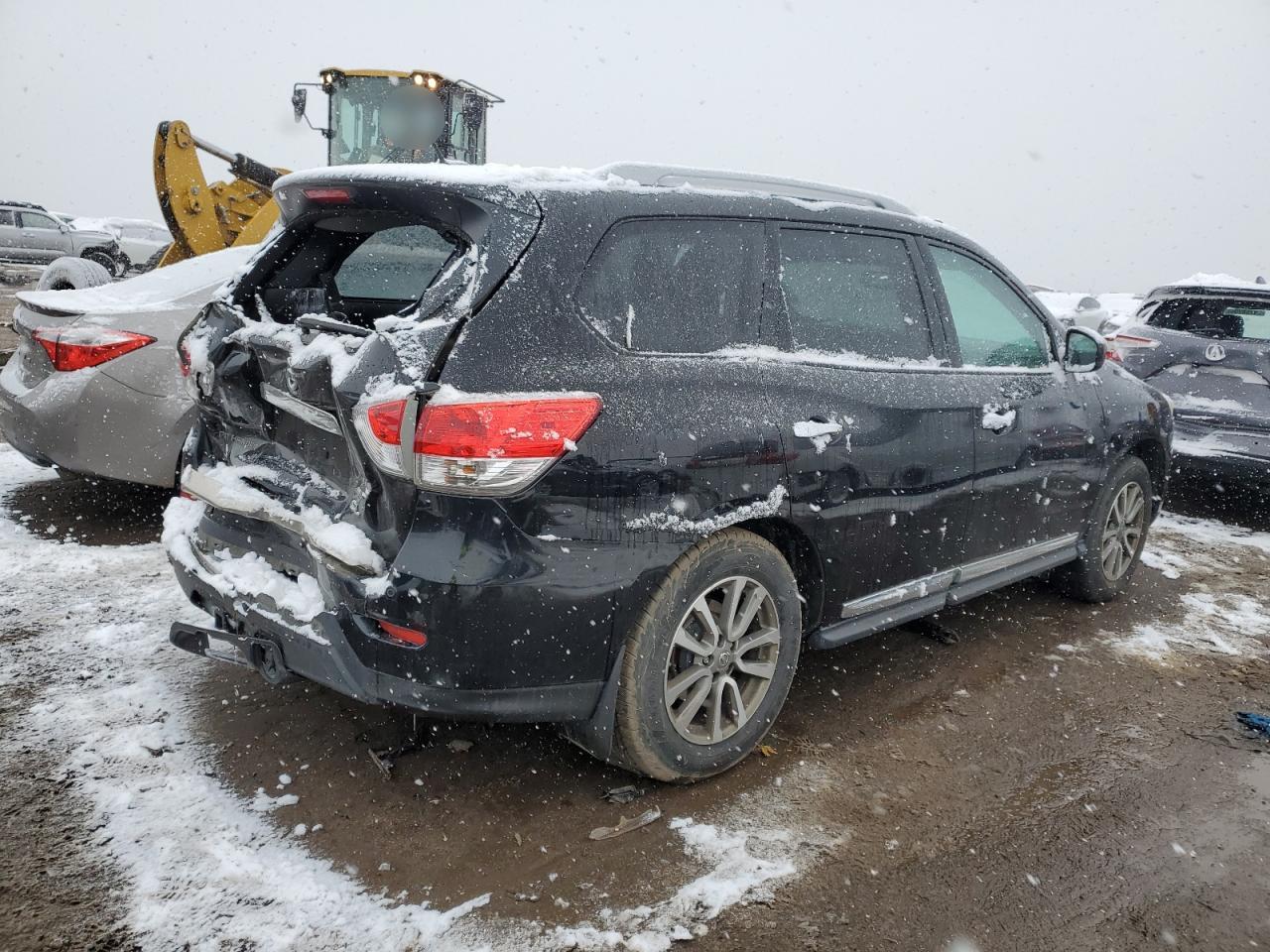 2014 Nissan Pathfinder VIN 5N1AR2MMXEC687573 Copart auction photo, rear end damage thumbnail 3
