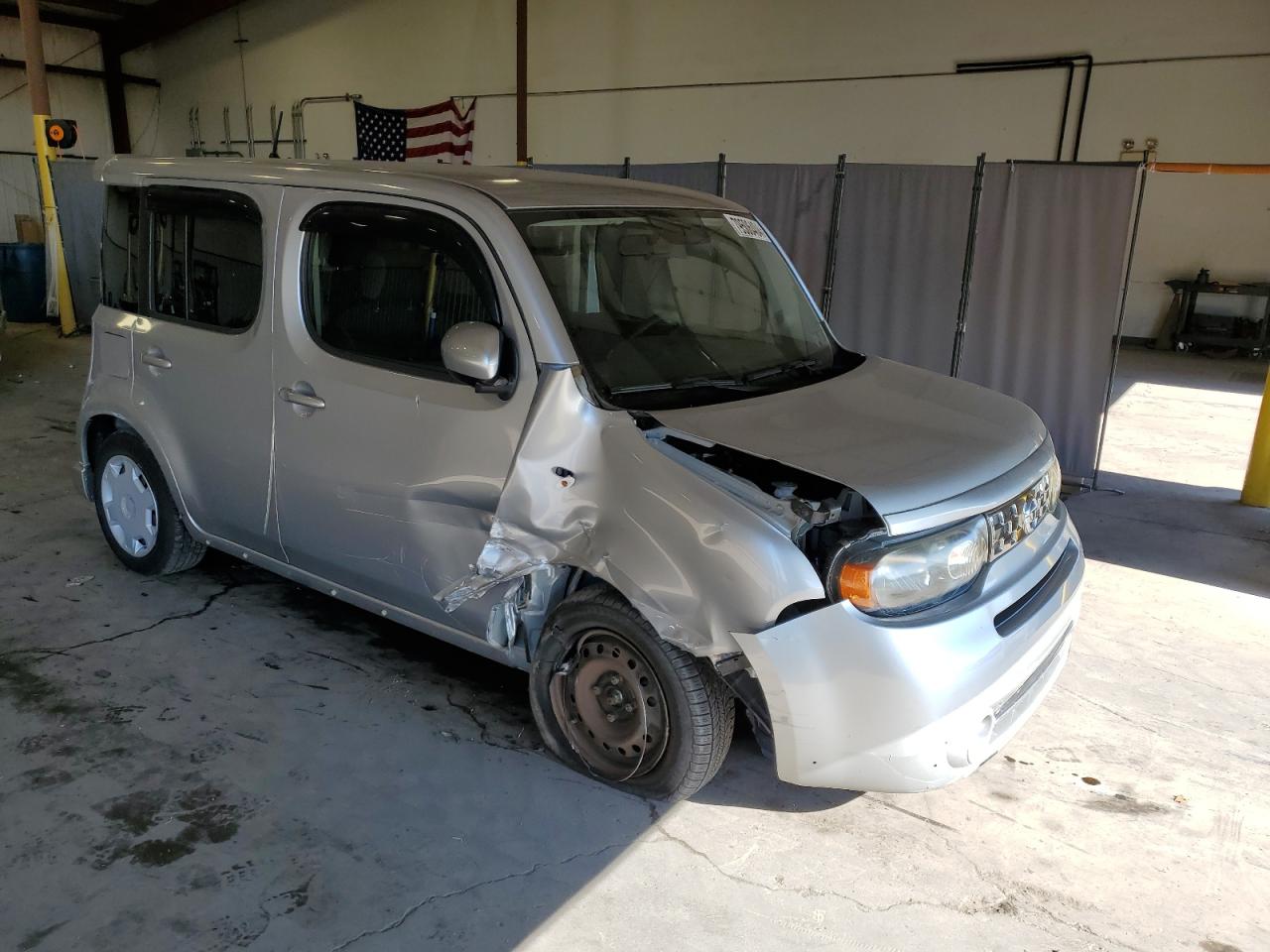 2009 Nissan Cube VIN JN8AZ28R09T120714 Copart auction photo, front end / side damage thumbnail 4