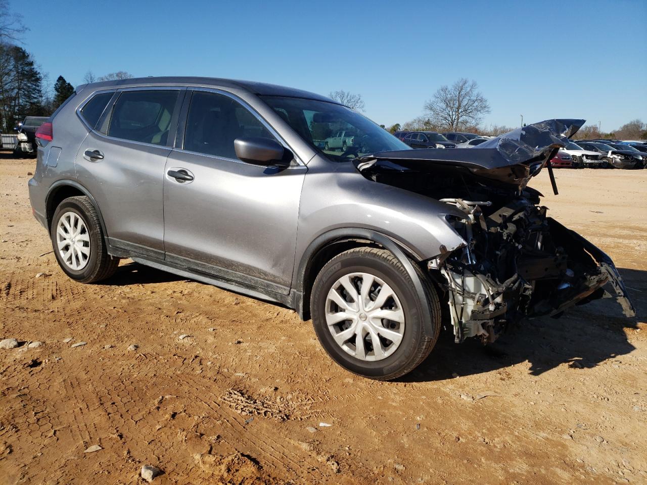 2017 Nissan Rogue VIN KNMAT2MTXHP572000 Copart auction photo, front end / mechanical damage thumbnail 4