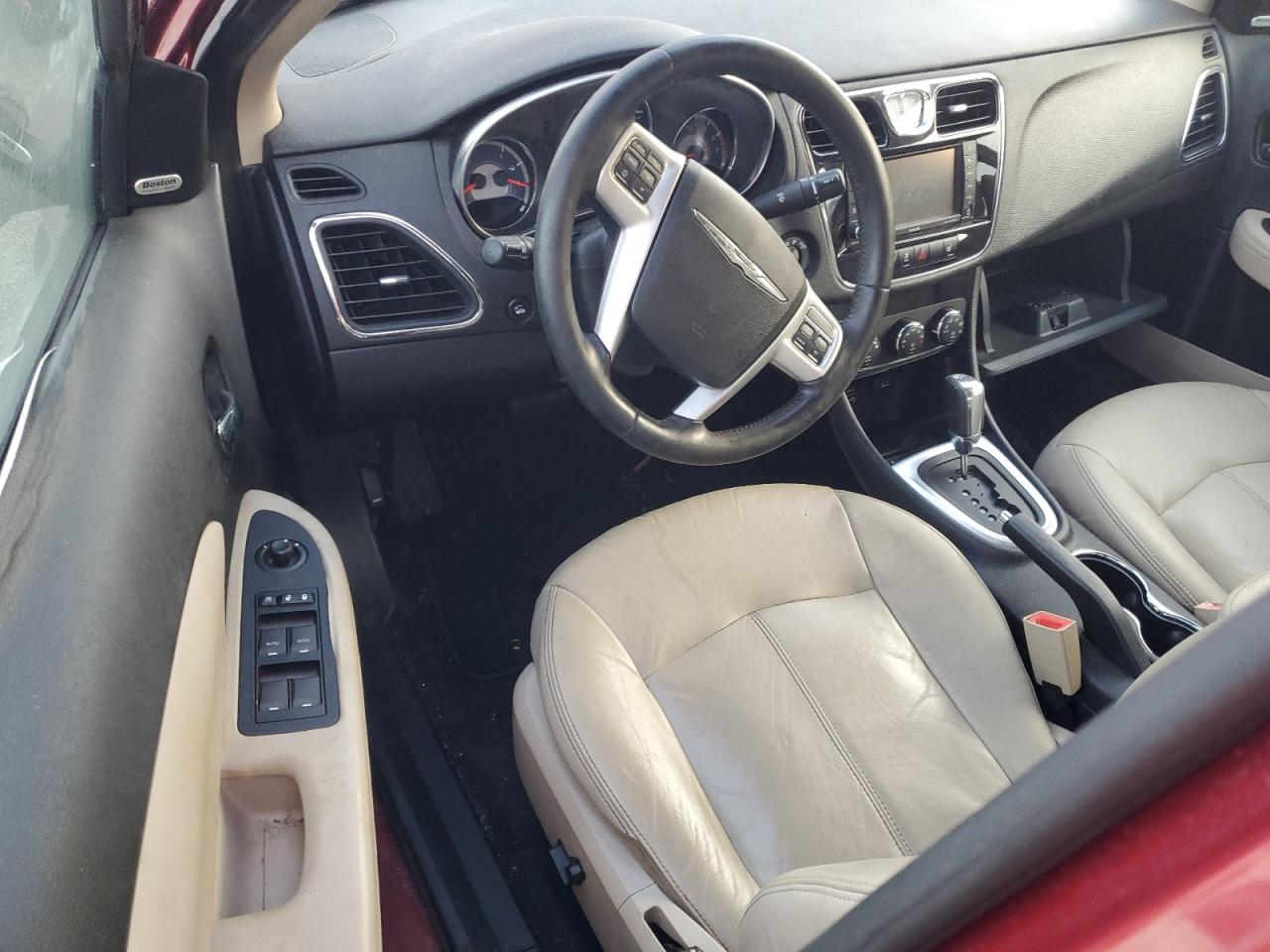 2012 Chrysler 200 VIN 1C3CCBCG6CN180492 Copart auction photo, water/flood damage thumbnail 8