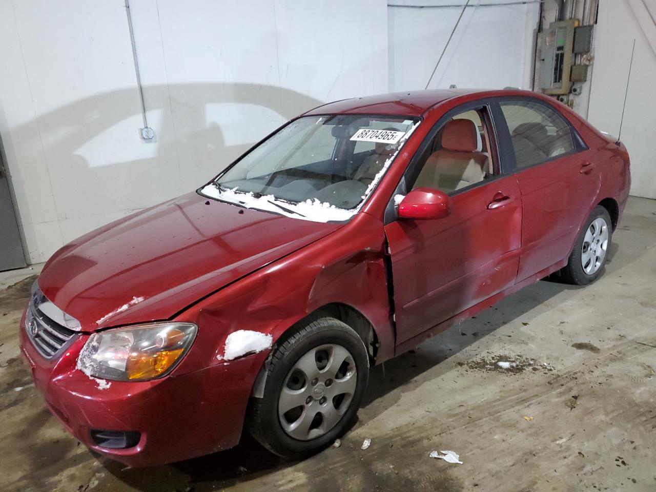 2009 KIA Spectra VIN KNAFE222795647787