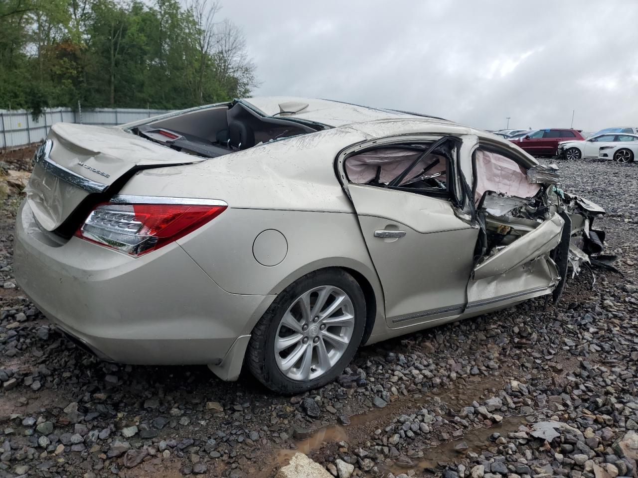 2015 Buick LaCrosse VIN 1G4GB5G33FF110578 Copart auction photo, rollover damage thumbnail 3