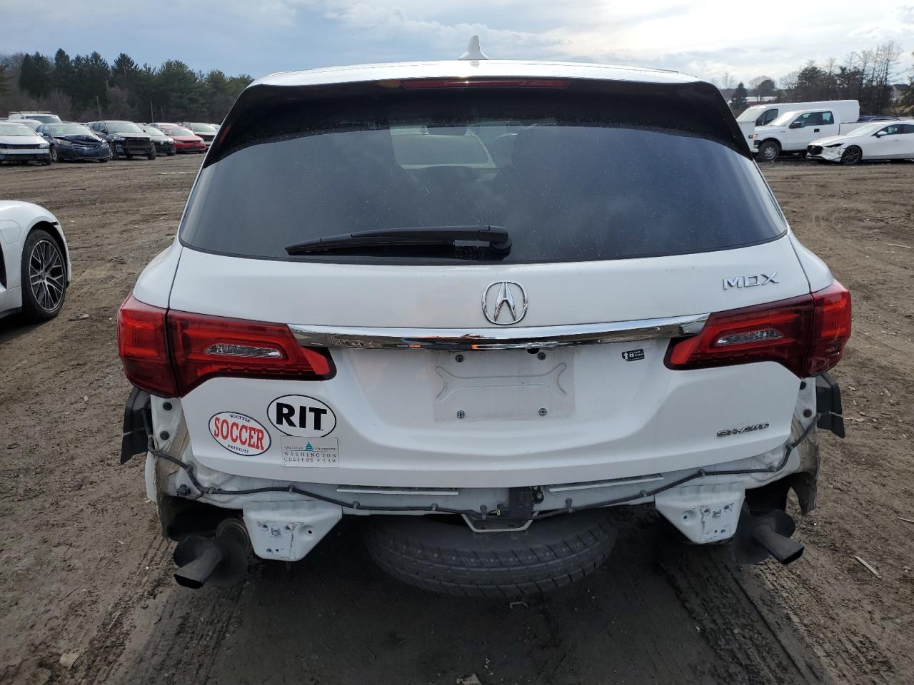2020 Acura MDX VIN 5J8YD4H55LL037631 Copart auction photo, rejected repair damage thumbnail 6